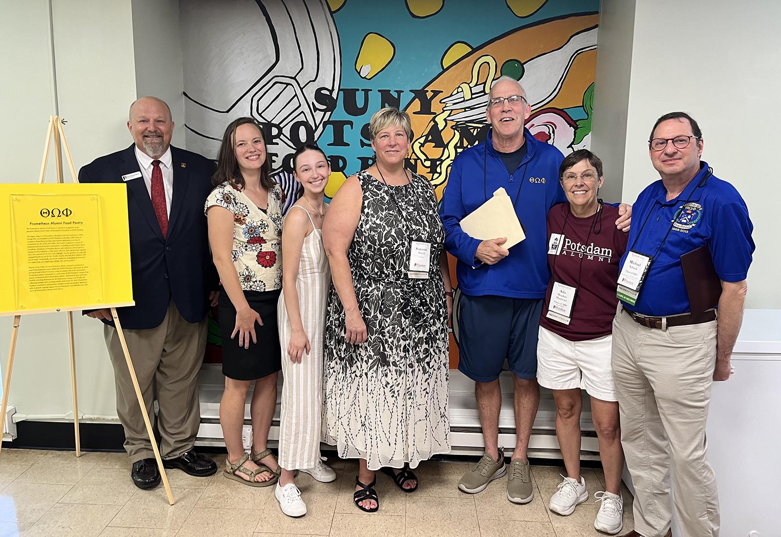 SUNY Potsdam Dedicates Prometheus Alumni Food Pantry in Honor of